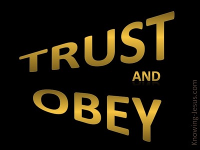 TRUST And Obey (gold)